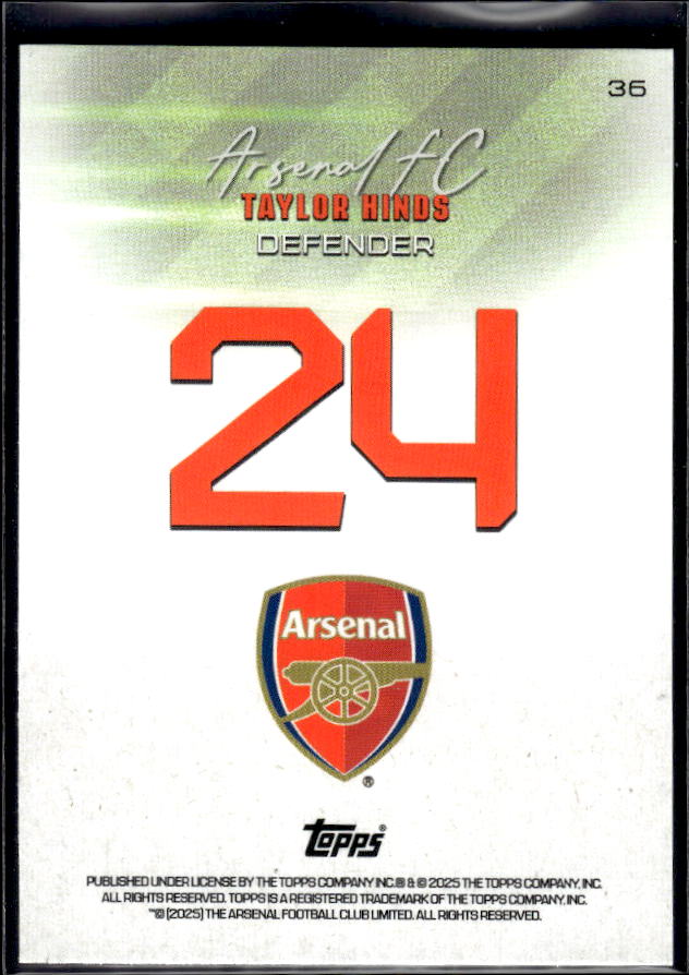 Arsenal Team Set #24 Taylor Hinds Variation