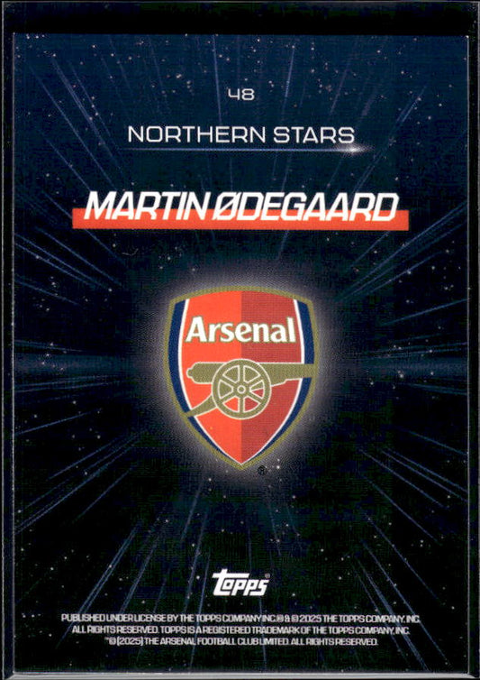 Arsenal Team Set #48 Martin Odegaard Northern Stars