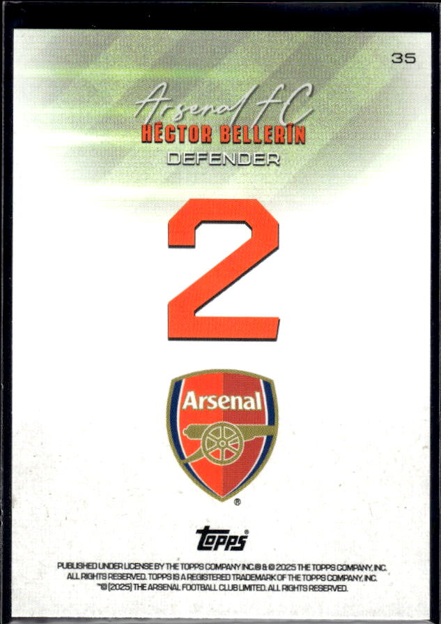 Arsenal Team Set #2 Hector Bellerin Variation