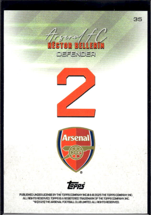 Arsenal Team Set #2 Hector Bellerin Variation