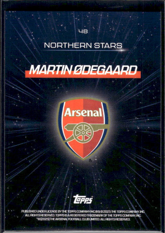 Arsenal Team Set #48 Martin Odegaard Northern Stars