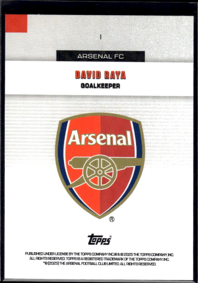 Arsenal Team Set #1 David Raya Base