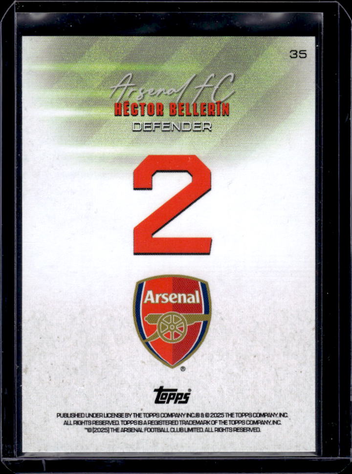 Arsenal Team Set #2 Hector Bellerin Variation /150