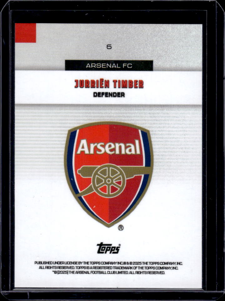 Arsenal Team Set #6 Jurrien Timber Halo