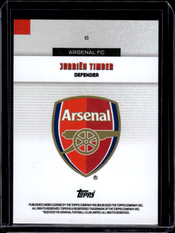 Arsenal Team Set #6 Jurrien Timber Halo