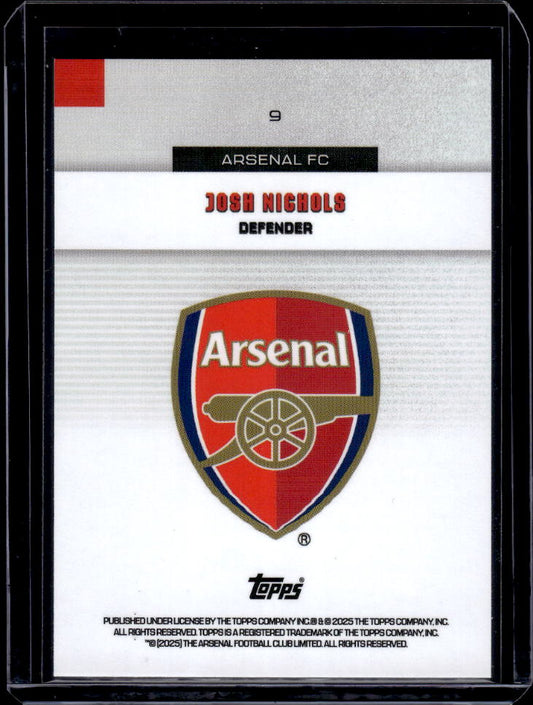 Arsenal Team Set #9 Josh Nicols Halo