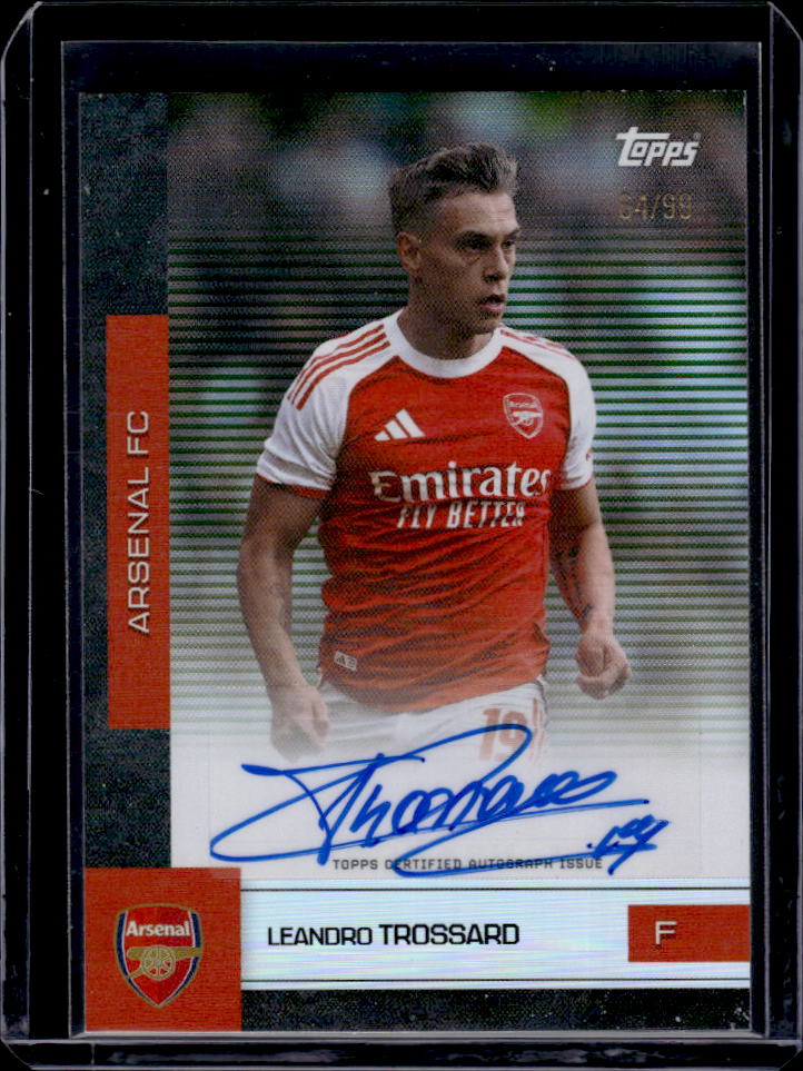 Arsenal Team Set #BA-LT Leandro Trossard Autograph
