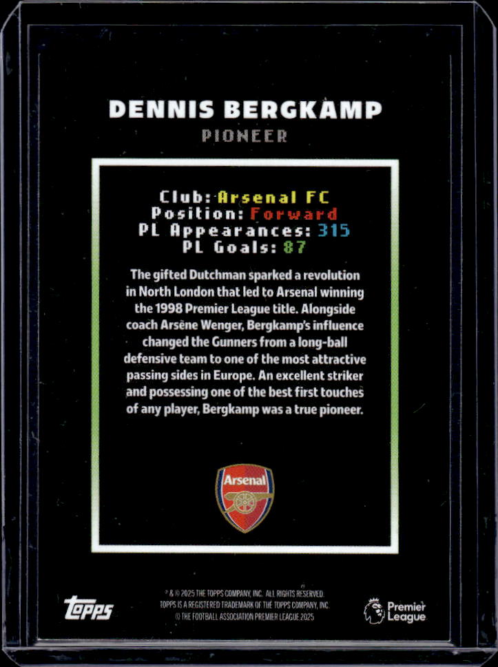 Decades Premier League Dennis Bergkamp Pioneer /75