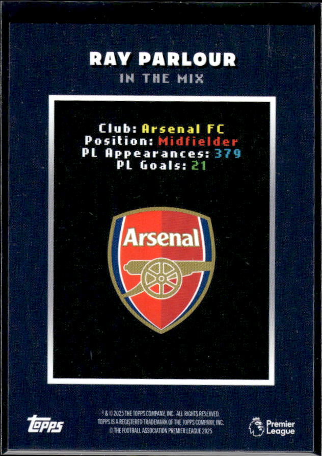 Decades Premier League Ray Parlour Framed Plum In The Mix