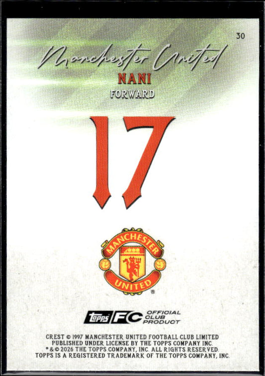 Manchester United Team Set #17 Nani Pitch Pursuits