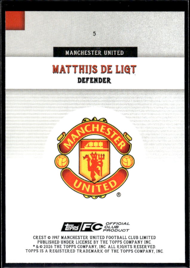 Manchester United Team Set #5 Matthijs De Ligt First Team
