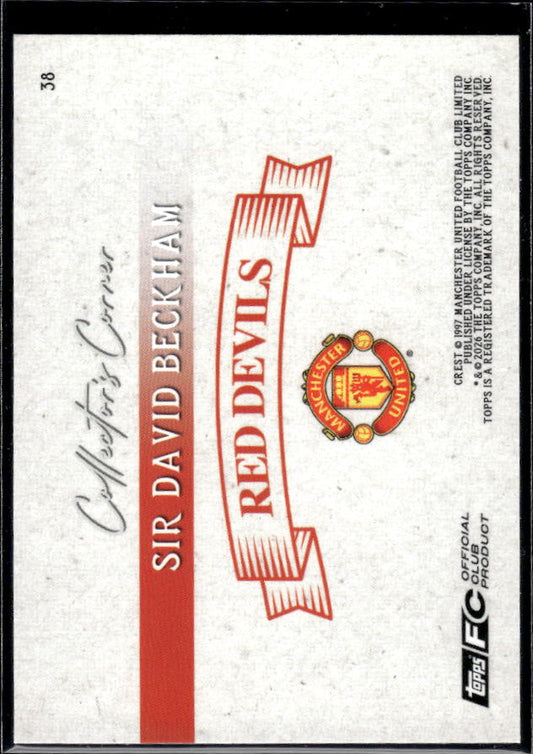 Manchester United Team Set #38 David Beckham Holo Collectors Corner