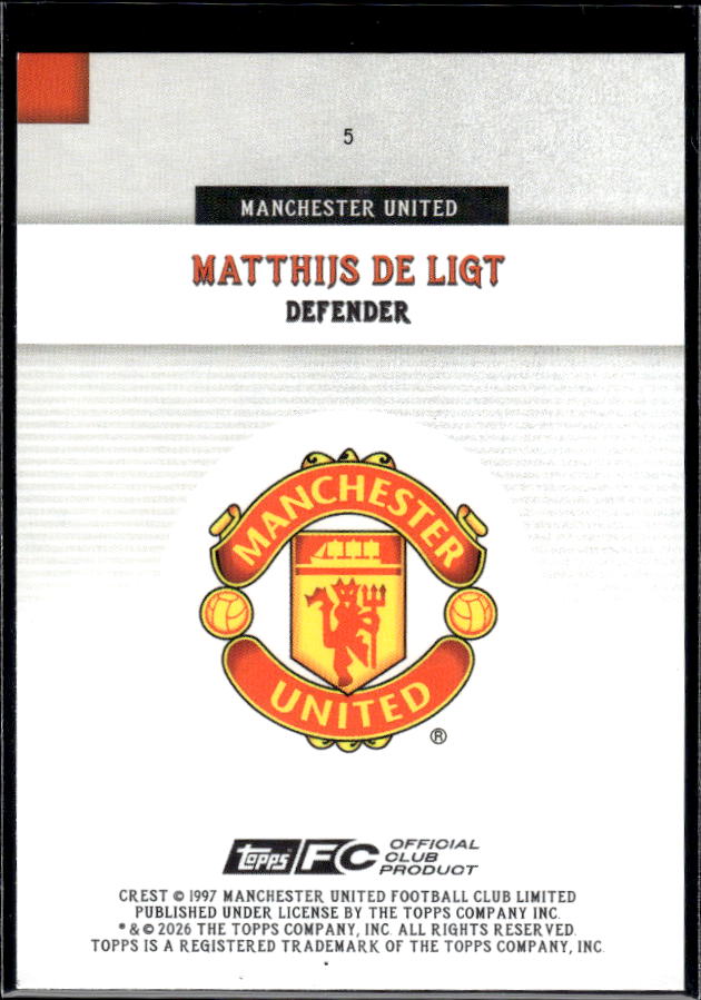 Manchester United Team Set #5 Matthijs De Ligt First Team