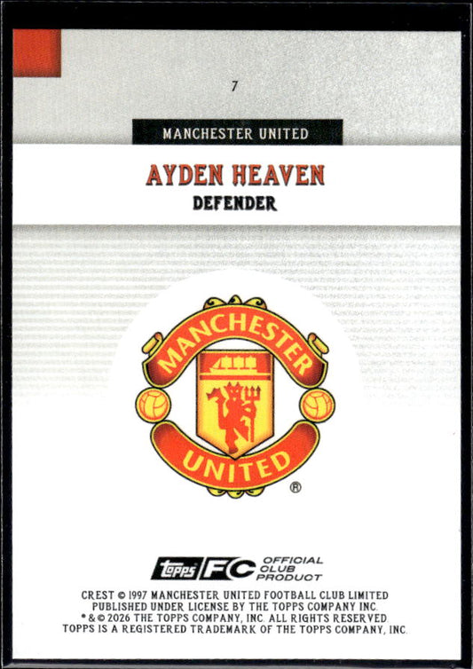 Manchester United Team Set #7 Ayden Heaven First Team