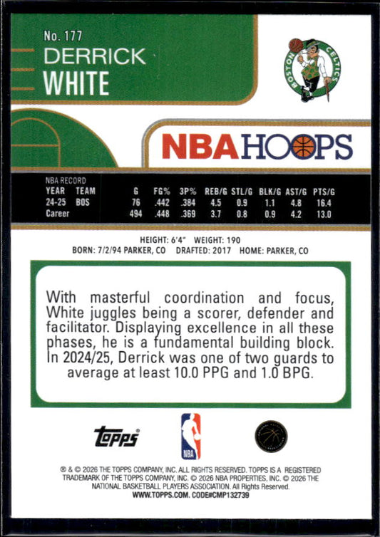 2025-26 Hoops #177 Derrick White Base