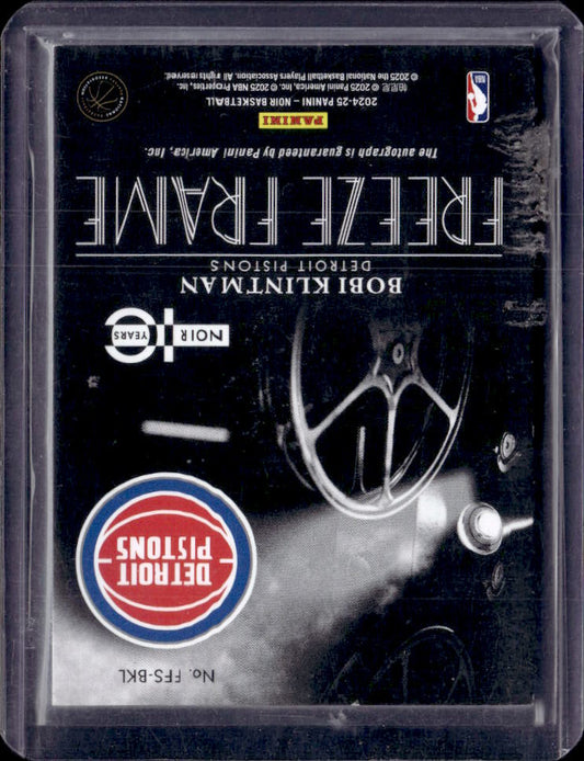 2024-25 Panini Noir #FFS-BKL Bobi Klintman Freeze Frame Signatures Holo Gold #/10 - baksida