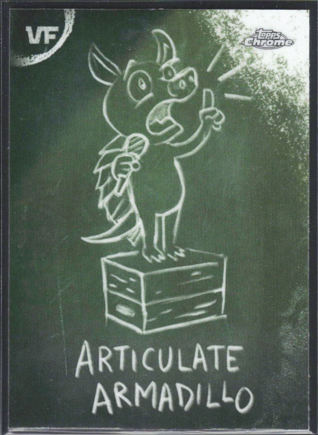 2026 Topps Chrome VeeFriends #C-4 Articulate Armadillo - Chalkboard - framsida