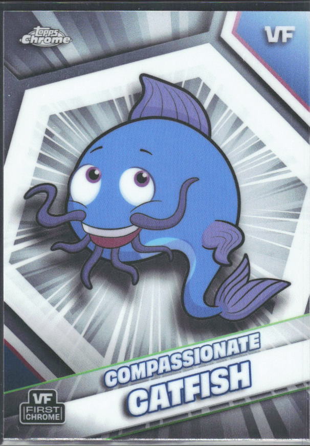 2026 Topps Chrome VeeFriends #50 Compassionate Catfish - framsida