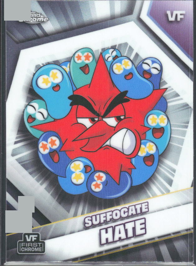 2026 Topps Chrome VeeFriends #167 Suffocate Hate - framsida