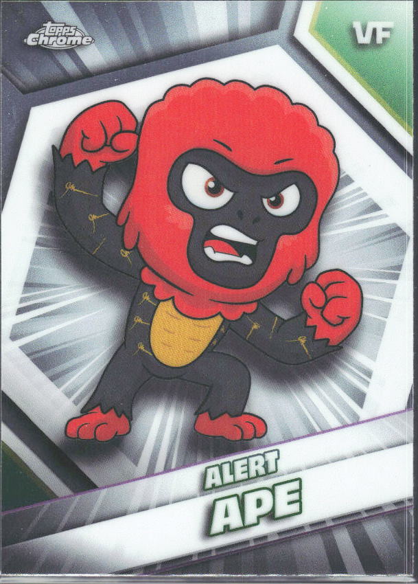 2026 Topps Chrome VeeFriends #18 Alert Ape - framsida