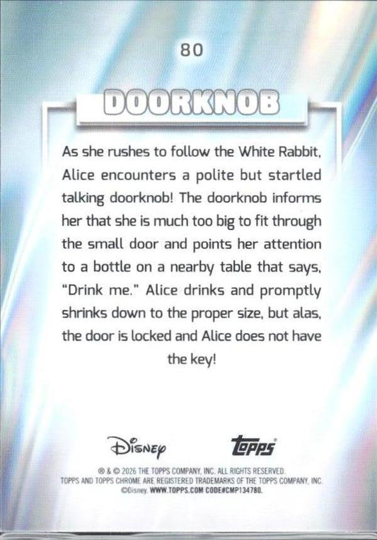 2026 Topps Chrome Disney #80 Doorknob