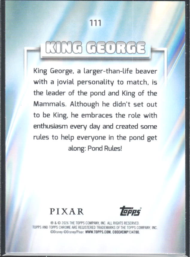 2026 Topps Chrome Disney #111 King George Prism