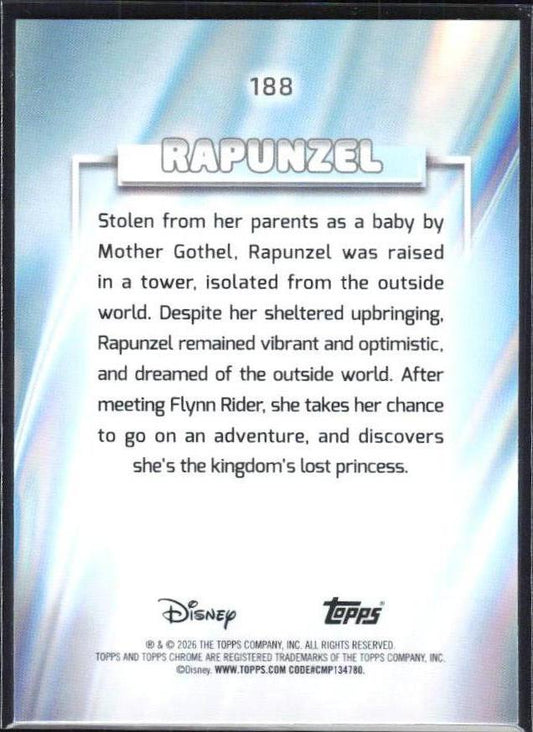 2026 Topps Chrome Disney #188 Rapunzel
