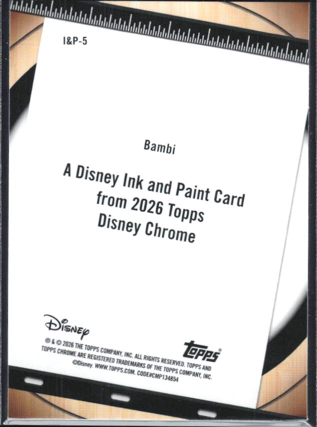 2026 Topps Chrome Disney #I&P-5 Bambi Disney Ink & Paint