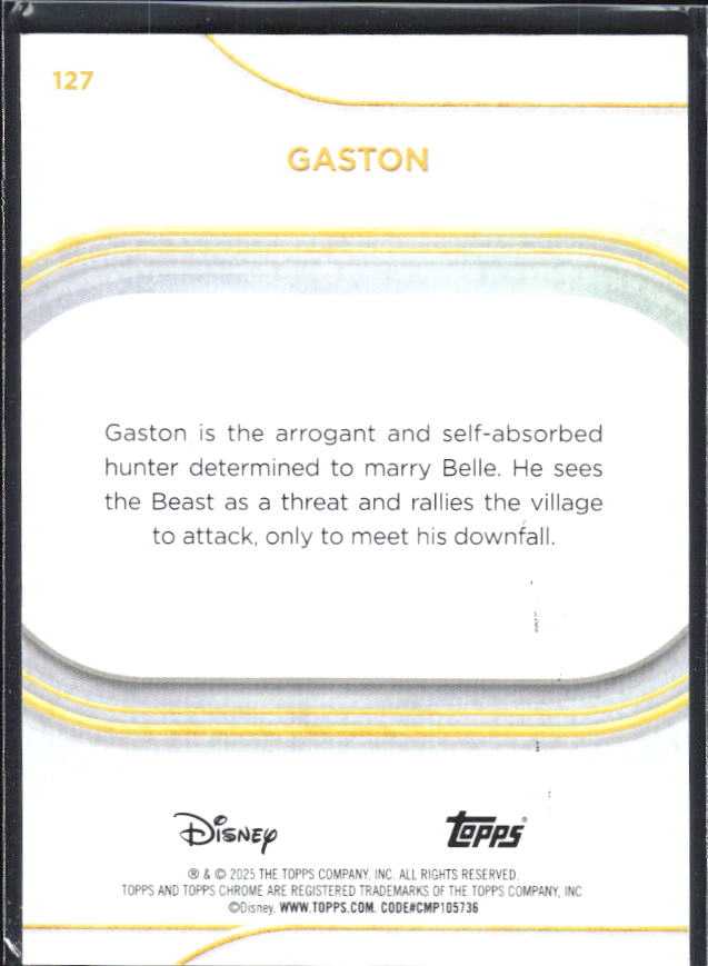 2025 Topps Chrome Disney #127 Gaston