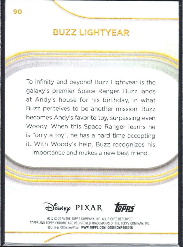 2025 Topps Chrome Disney #90 Buzz Lightyear