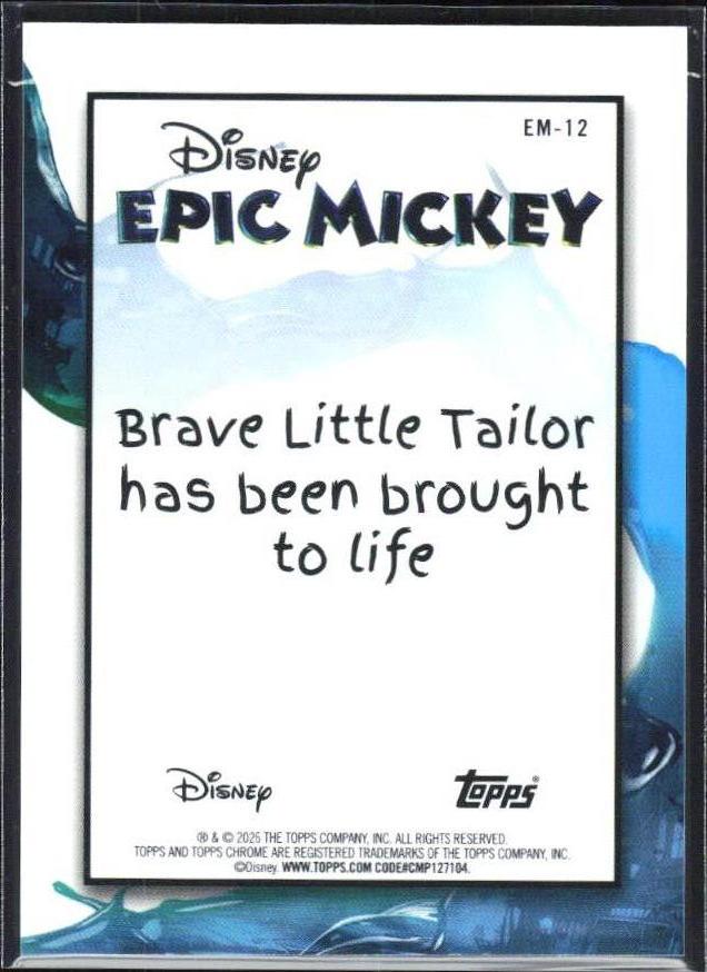 2026 Topps Disney Neon #EM-12 Brave Little Tailor