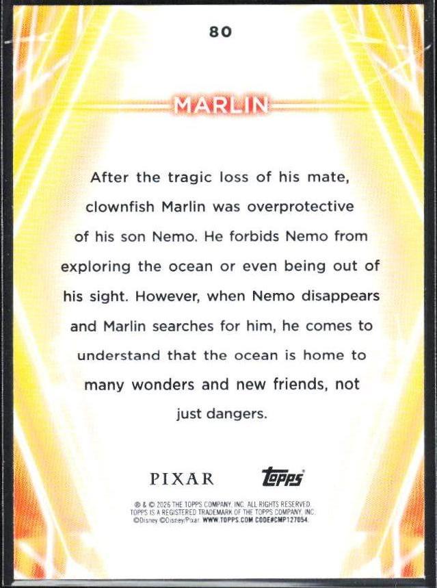 2026 Topps Disney Neon #80 Marlin