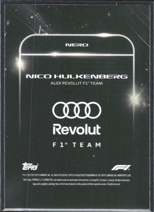 2026 Topps Formula 1 Lights Out Nero Nico Hülkenberg - baksida