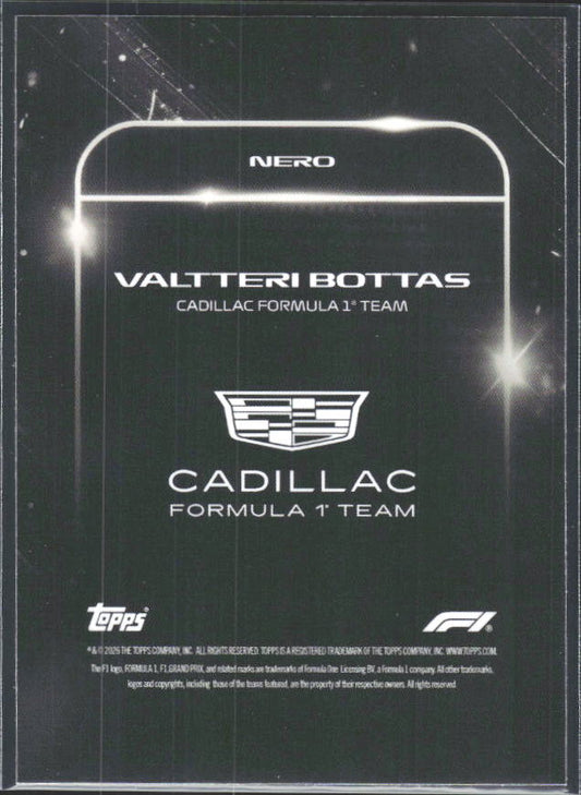 2026 Topps Formula 1 Lights Out Nero Valtteri Bottas - baksida