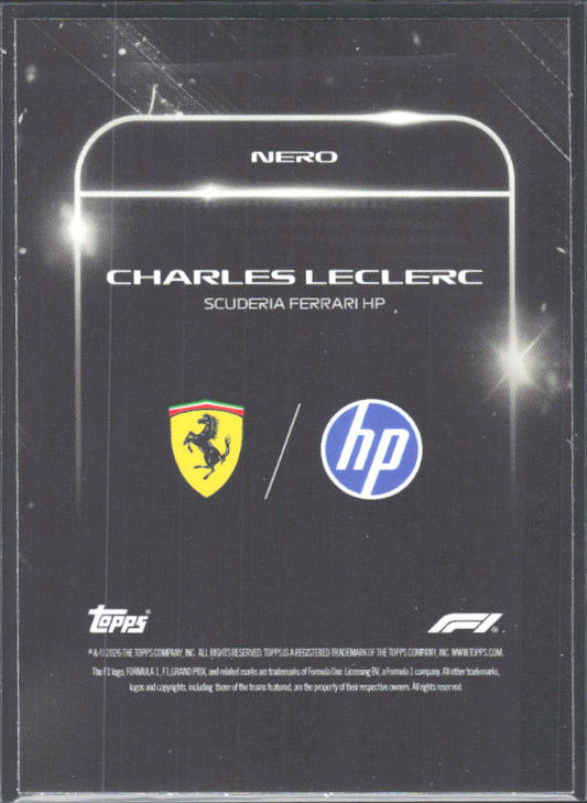 2026 Topps Formula 1 Lights Out Nero Charles Leclerc - baksida