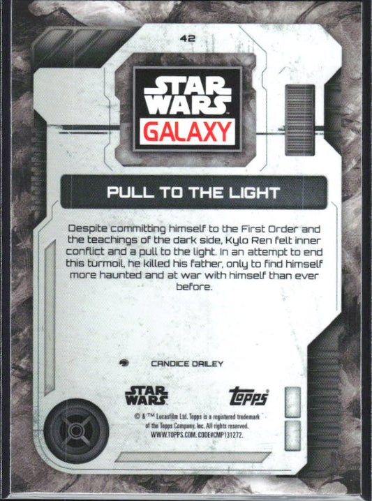 2026 Topps Star Wars Chrome Galaxy #42 Pull to the Light - baksida