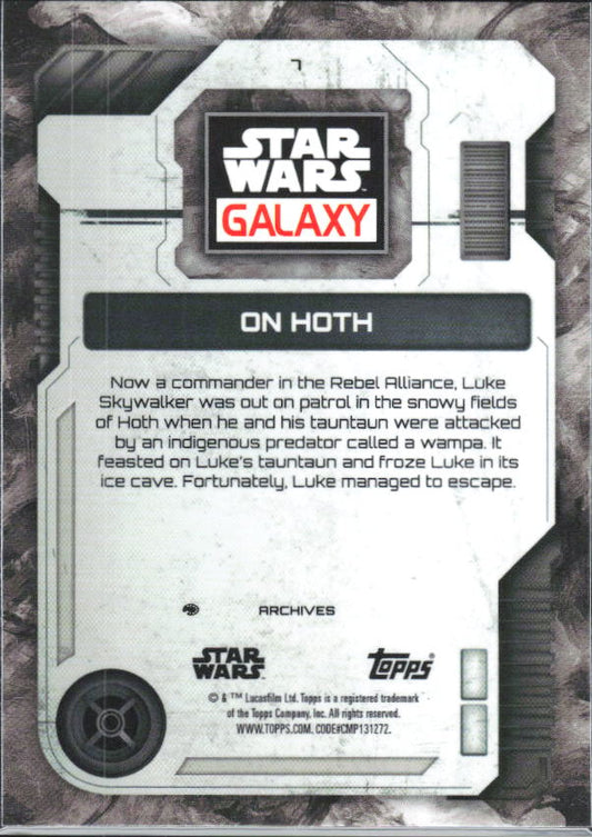 2026 Topps Star Wars Chrome Galaxy #7 On Hoth - baksida