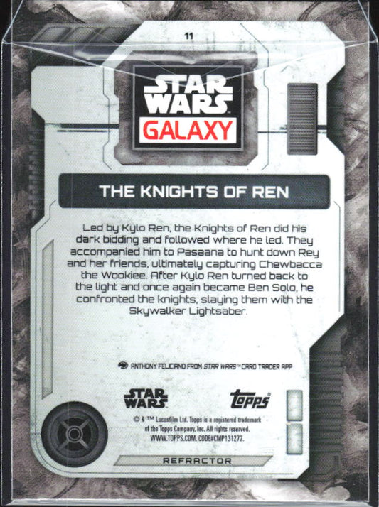2026 Topps Star Wars Chrome Galaxy #11 The Knights of Ren Refractor - baksida
