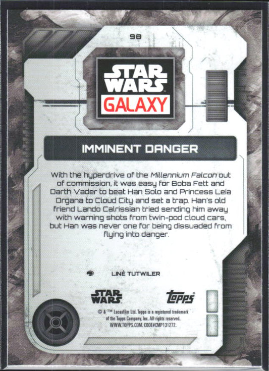 2026 Topps Star Wars Chrome Galaxy #90 Imminent Danger - baksida