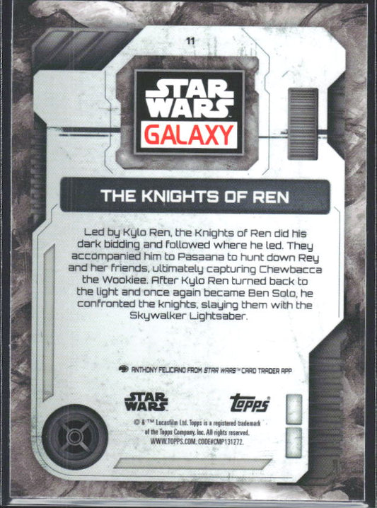 2026 Topps Star Wars Chrome Galaxy #11 The Knights of Ren - baksida