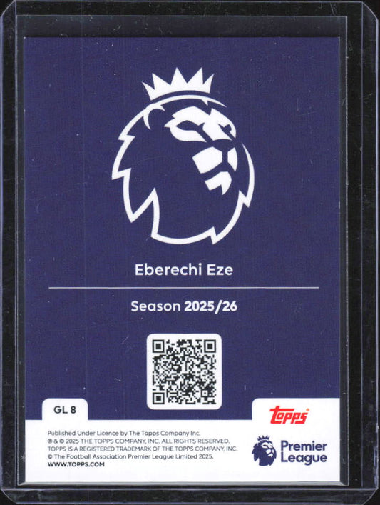 2025-26 Topps Premier League Gold Lion Eberechi Eze GL8 baksida