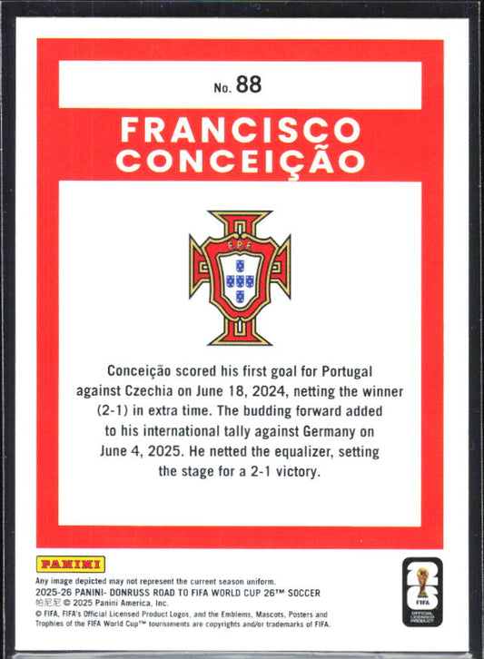 2025-26 Donruss Road to FIFA World Cup #88 Francisco Conceicao Base