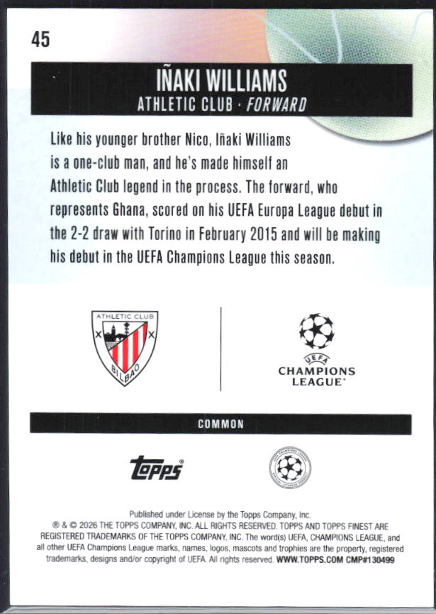Iñaki Williams – baksida