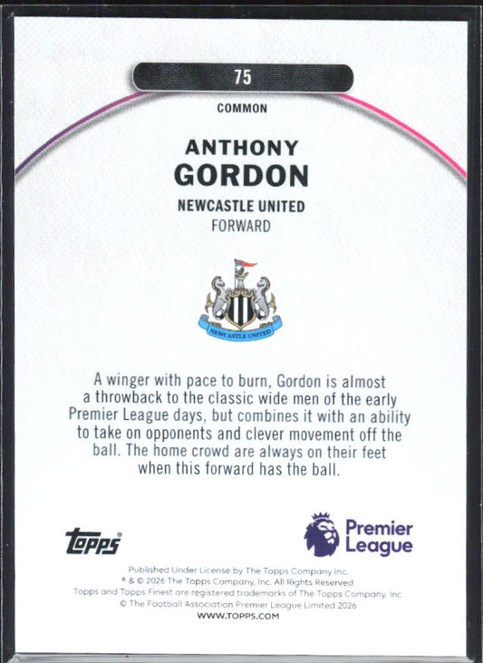 Anthony Gordon – baksida