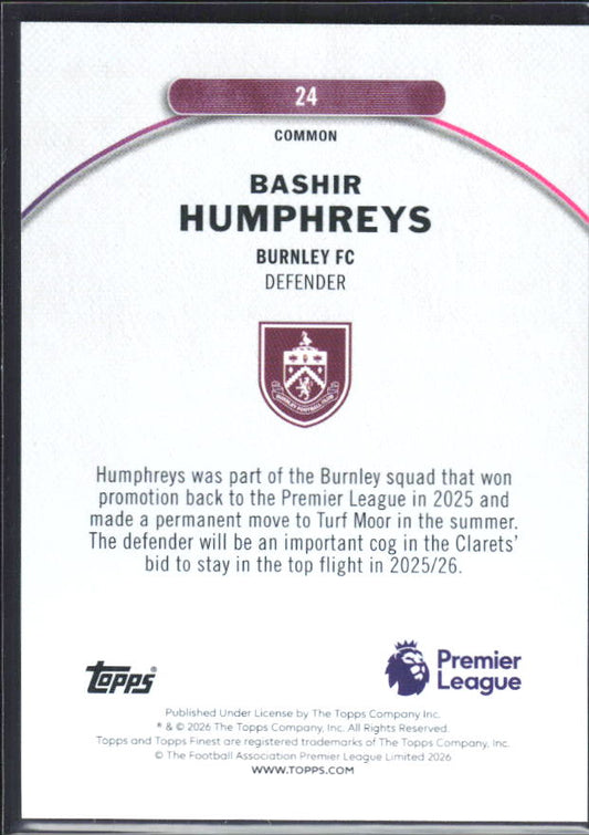Bashir Humphreys – baksida