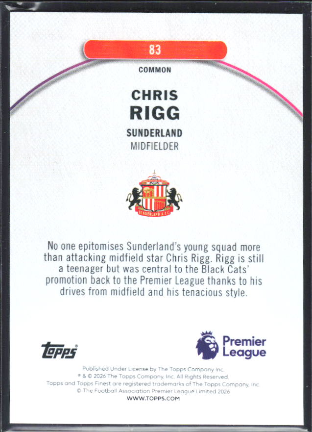Chris Rigg – baksida