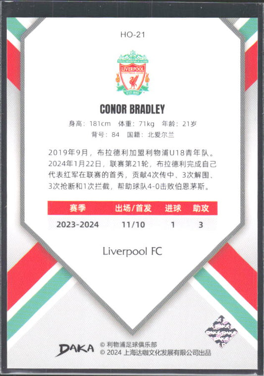 2024 DAKA Holocene Liverpool #HO-21 Conor Bradley – baksida
