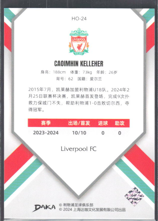 2024 DAKA Holocene Liverpool #HO-24 Caoimhin Kelleher – baksida