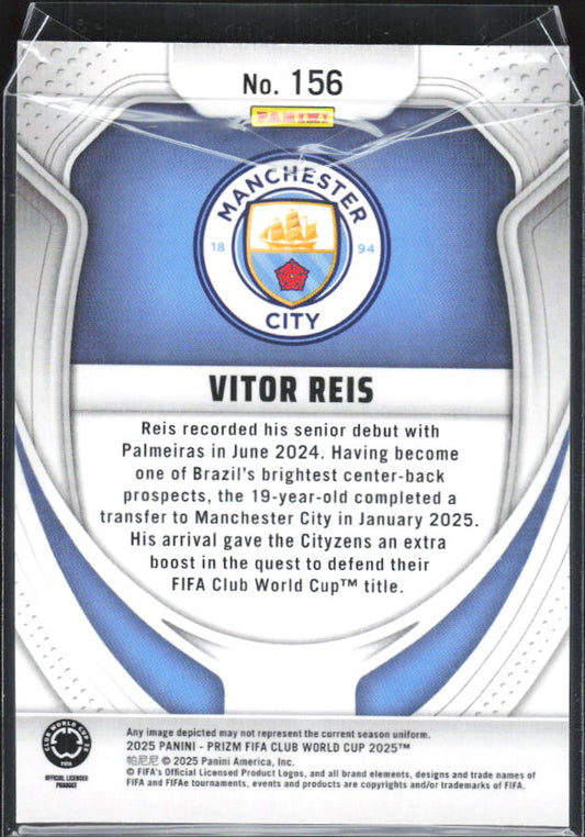 2025 Panini Prizm FIFA Club World Cup #156 Vitor Reis – baksida