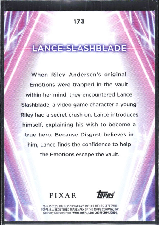 Lance Slashblade 2026 Disney Neon #173 – baksida